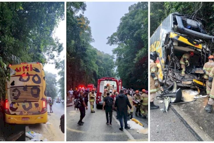 Ônibus que acidentou na Serra de Petrópolis saiu de BH com destino a Niterói