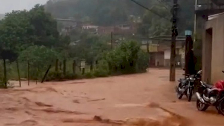 Vídeo: forte chuva causa estragos em cidades do Vale do Aço