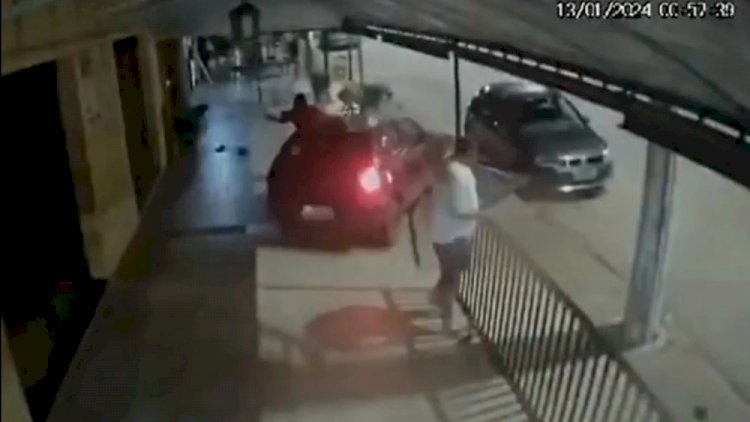 Vídeo: homem tenta atropelar casal após briga em bar no interior de Minas