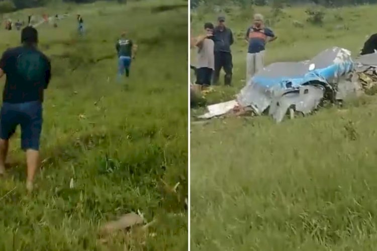 Vídeo: Avião cai e deixa três mortos em Itapeva, no Sul de Minas