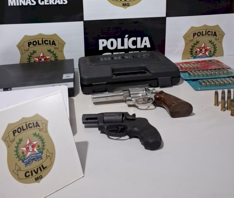 Monte Carmelo: PCMG prende suspeito de posse ilegal de armas de fogo