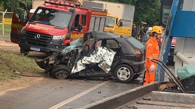 Vídeo: acidente grave na BR-381 deixa uma pessoa morta e causa congestionamento de mais de 10km