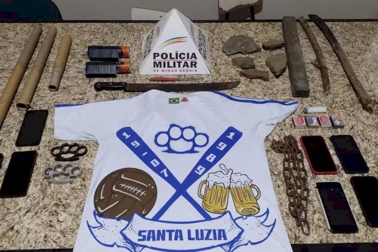 Com bombas e facas, membros da Máfia Azul Santa Luzia são presos em Matozinhos