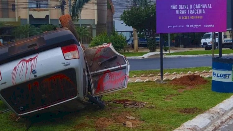 Carros capotados ‘surgem’ nas ruas de Goiânia (GO); entenda o motivo