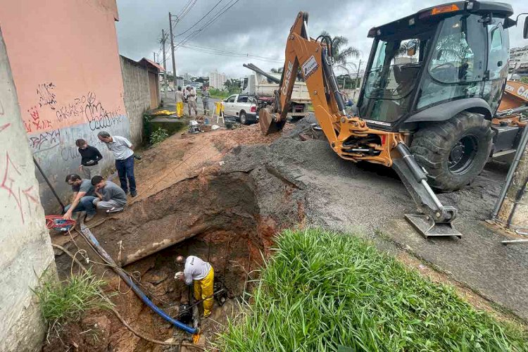 Manutenção emergencial causa falta d’água na Cidade Alta