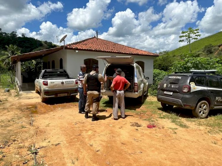 Idosa é encontrada com sinais de estrangulamento em sítio, em Muriaé; corpo do marido dela estava em um celeiro