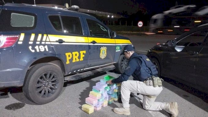 Vídeo: PRF apreende cocaína avaliada em R$ 5 milhões escondida em estepe de HRV na BR-262, em Minas