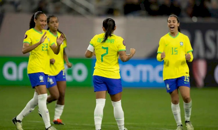 Invicta na Copa Ouro, seleção feminina fecha 1ª fase com goleada