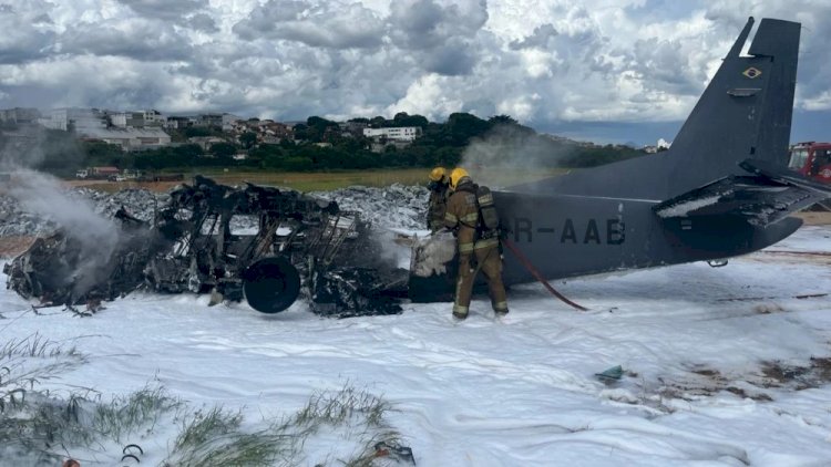 Queda de avião da PF no Aeroporto da Pampulha: sobrevivente foi entubado e passa por avaliação de lesões internas