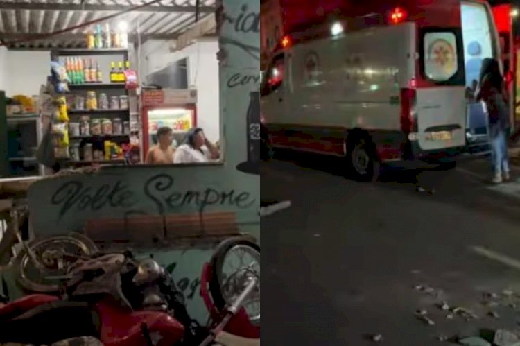 Motociclista atropela pedestre no Anel Rodoviário, invade bar e dois morrem