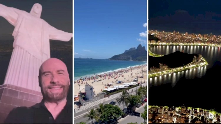 Vídeo: John Travolta comemora aniversário de 70 anos no Rio de janeiro