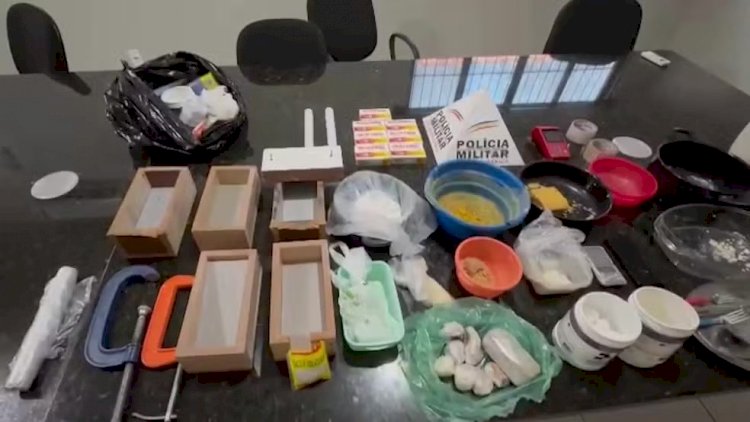 Laboratório de drogas é descoberto e quase 2 kg de cocaína e crack são apreendidos em MG