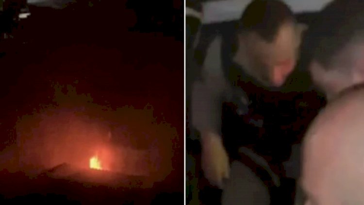 Vídeo: militares entram em casa incendiada no Barreiro e resgatam homem desacordado