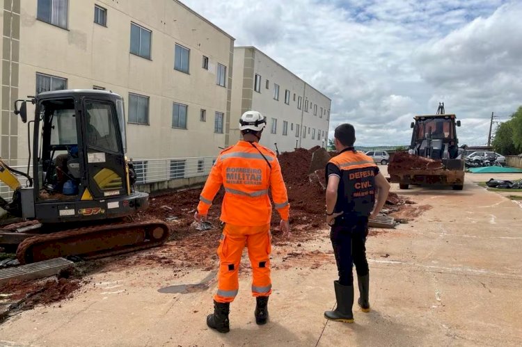 Chuva: queda de muro deixa 150 pessoas desalojadas em Pará de Minas