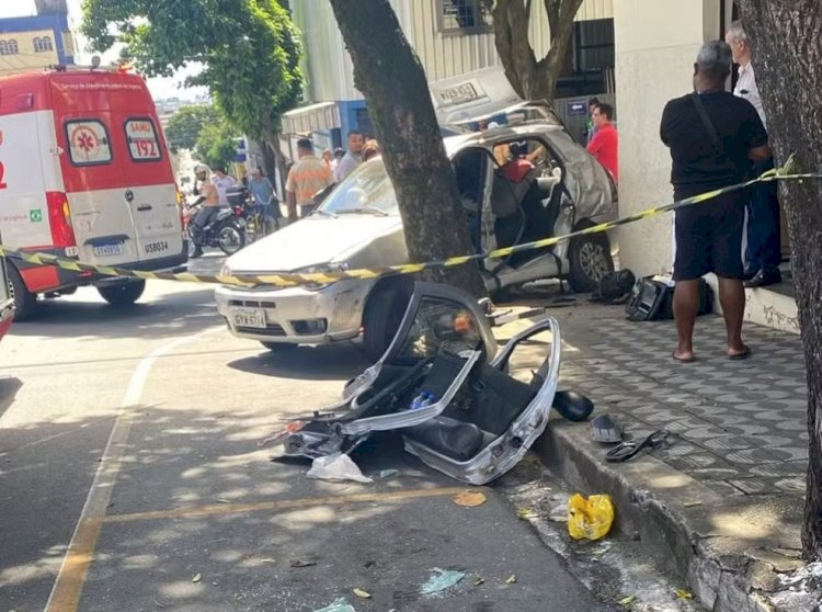 Câmera registra acidente que deixou feridos na Avenida Paraná, em Divinópolis; veja VÍDEO