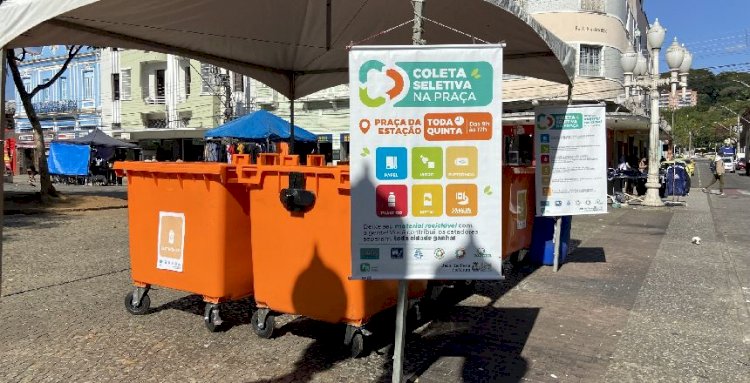 “Coleta Seletiva Na Praça” acontece nesta quinta, 16, na Praça da Estação