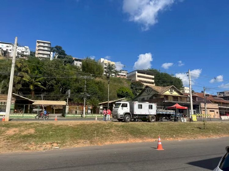 Obras na Via São Pedro causam alterações no trânsito da Cidade Alta, em Juiz de Fora; veja o que muda