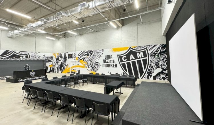 Sala de imprensa da Arena MRV ganha nova identidade visual