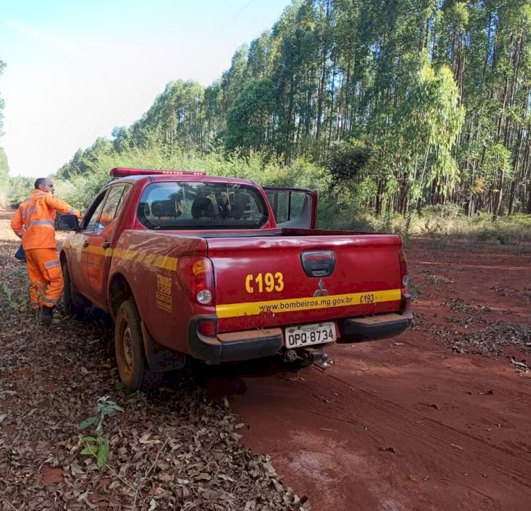 Bombeiros fazem buscas por idoso desaparecido há três dias na zona rural de Bocaiuva