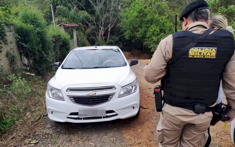 PM encontra carro de motorista de aplicativo que pulou do veículo em movimento após assalto em Poços de Caldas, MG