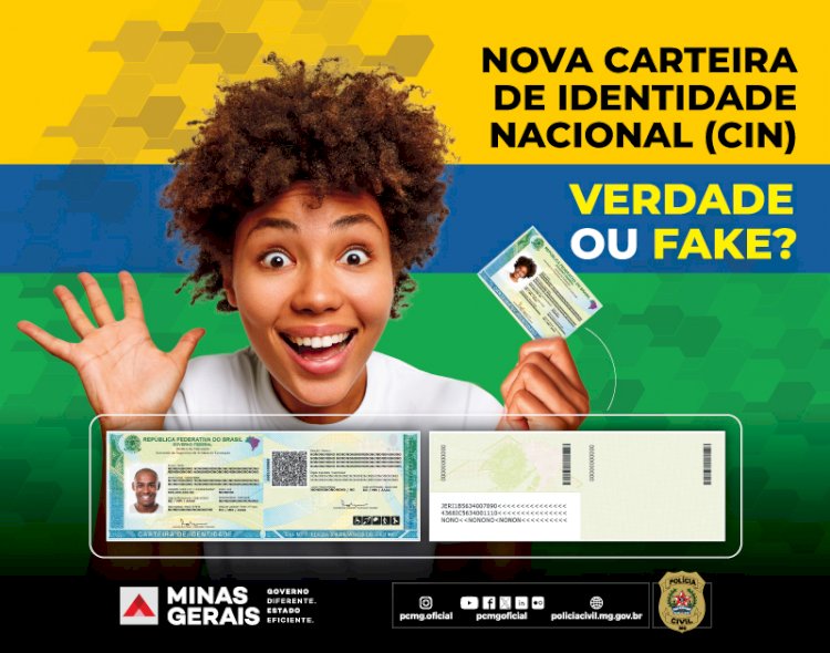 PCMG alerta para notícias falsas sobre carteira de identidade