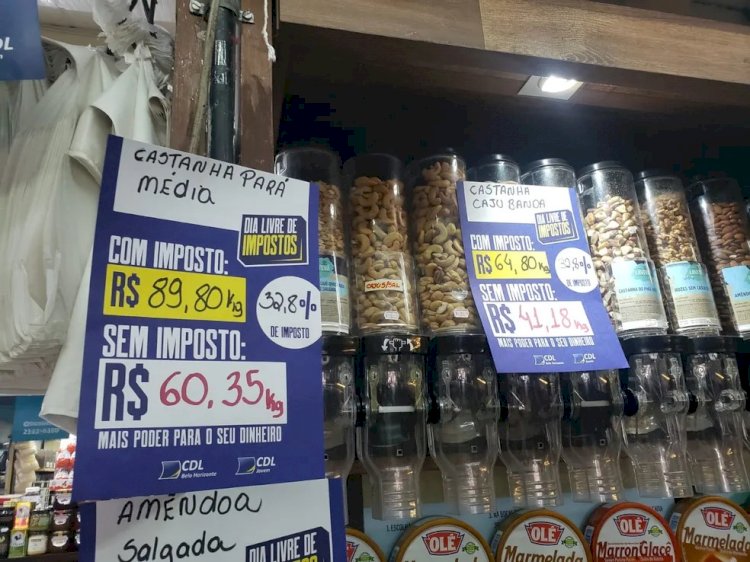 Em protesto no 'Dia sem impostos' comércio de Juiz de Fora vai vender produtos sem o valor de tributos