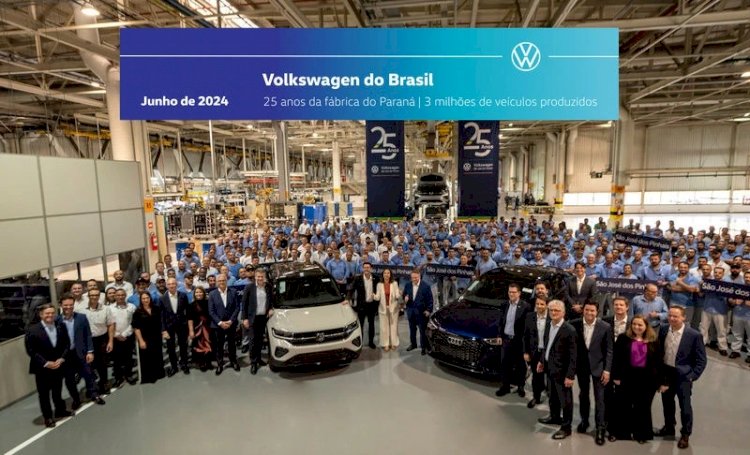 Volkswagen comemora 25 anos de fábrica no Paraná com investimentos de R$ 3 bilhões e anúncio de novos modelos