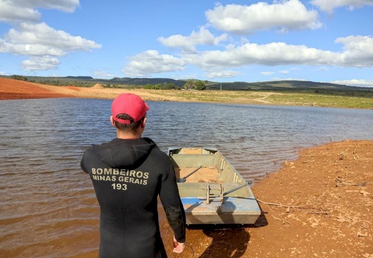 Após quatro dias, bombeiros encontram corpo de jovem que afogou em represa no Norte de MG