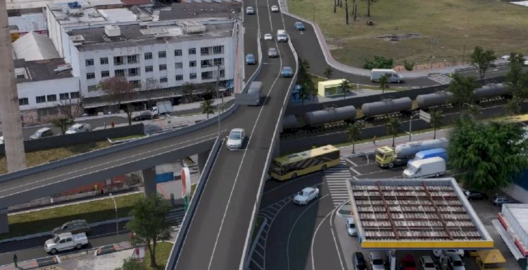 Avenida Francisco Bernardino é interditada para conclusão do Viaduto Roza Cabinda, em Juiz de Fora