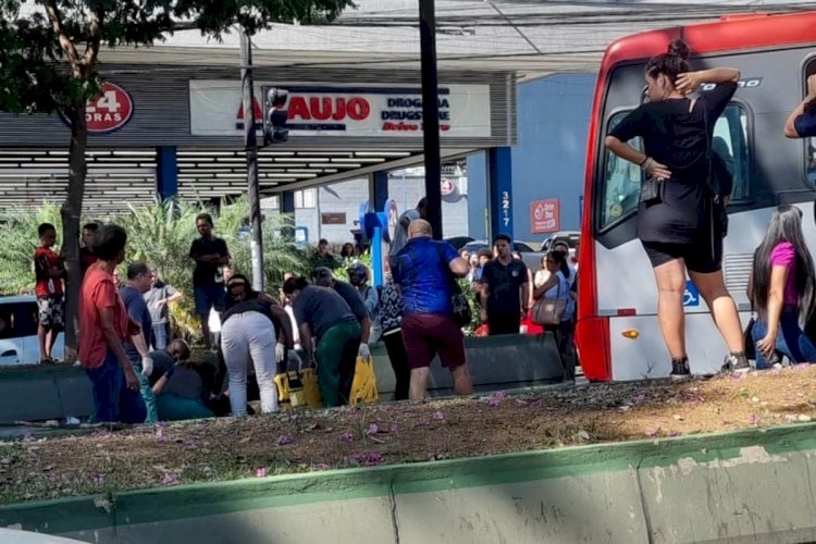 Homem é atropelado por ônibus na Rio Branco