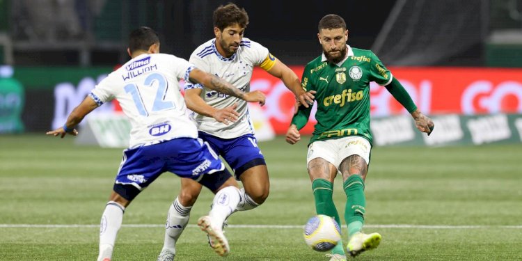 Com um gol em cada tempo, Cruzeiro é derrotado por 2 a 0 pelo Palmeiras em São Paulo