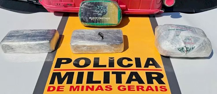 Passageira é presa com barra de crack e skunk em carro que seguia de Viçosa para Juiz de Fora