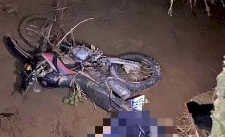 Motociclista perde controle, cai em córrego e morre em Antônio Prado de Minas