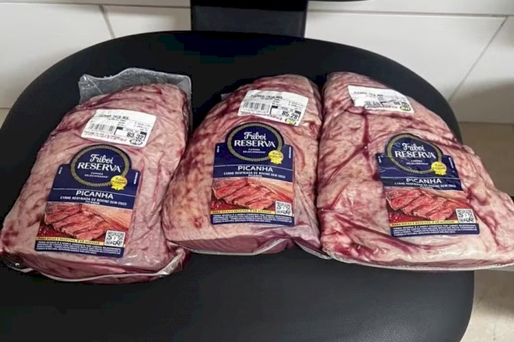 Homem esconde quase 4 kg de picanha furtada de supermercado dentro da bermuda, mas acaba preso em MG