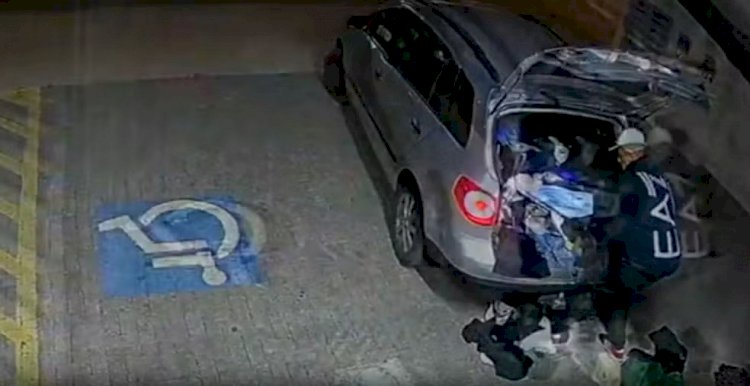 VÍDEO: Criminosos lotam porta-malas com produtos furtados de loja no Jardim Europa, em Uberlândia