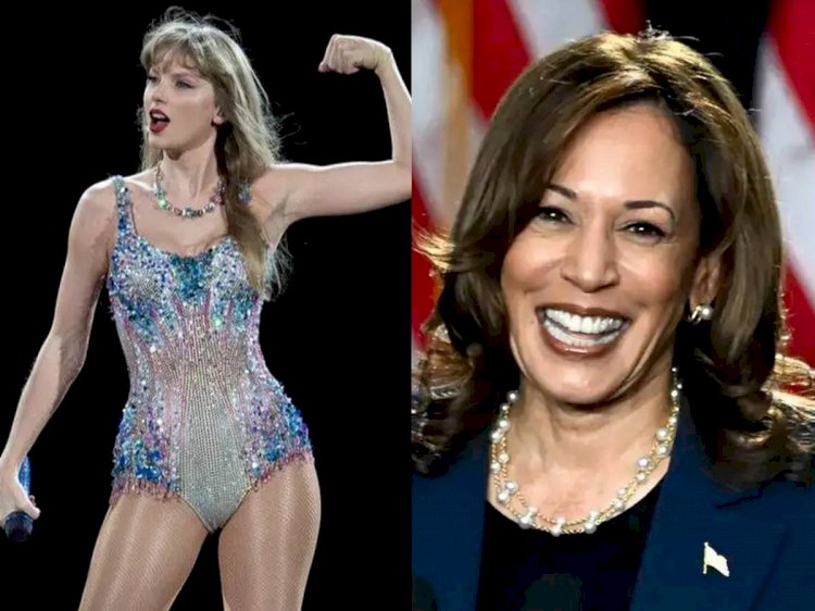 Taylor Swift anuncia apoio a Kamala Harris para presidente dos EUA