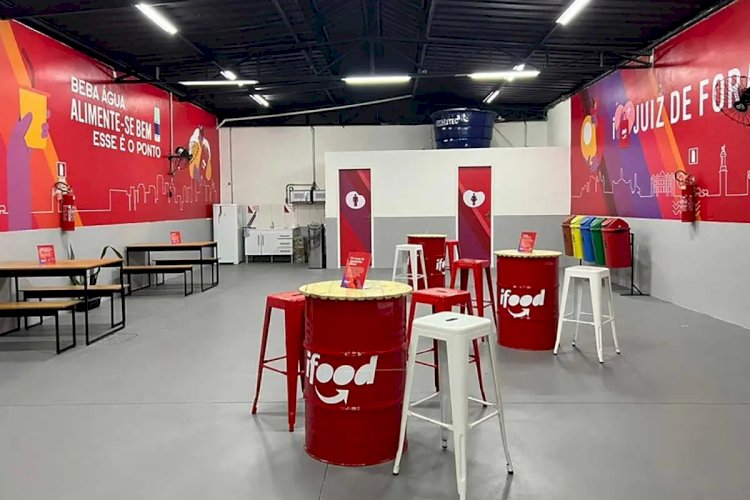 Ifood instala ponto de apoio para entregadores na cidade