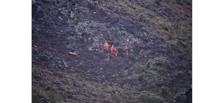 Cenipa conclui perícia no local da queda de helicóptero dos bombeiros, em Ouro Preto