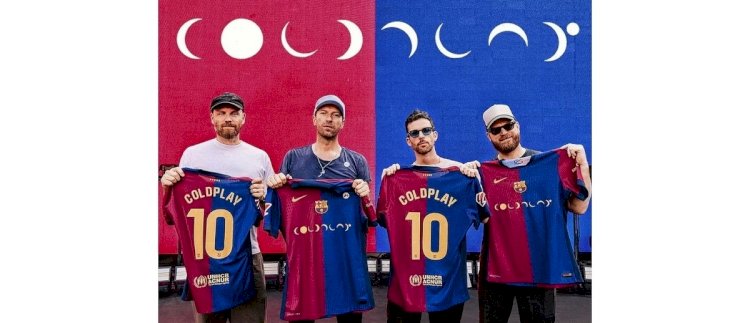 ‘El Clássico’: Barcelona enfrenta o Real Madrid com logo do Coldplay no uniforme