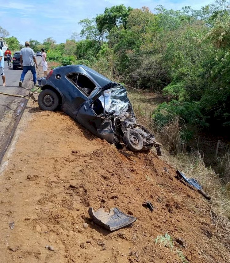 Família morre em acidente na MG-674 em Ponto Chique