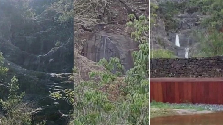 Vídeo: após chuva do final de semana, cachoeira que secou em Minas volta a ter queda d'água
