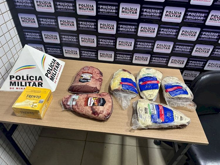 Homem tenta pagar chocolate, tem cartão recusado e é flagrado com seis picanhas na mochila em Minas