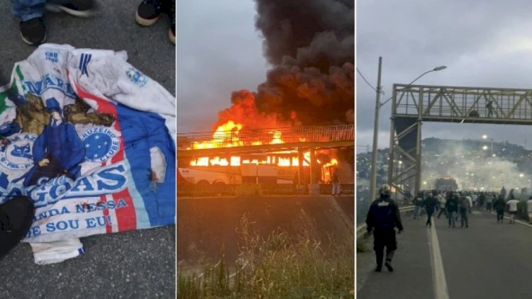 Vídeo: confronto entre organizadas de Cruzeiro e Palmeiras deixa morto e feridos em SP