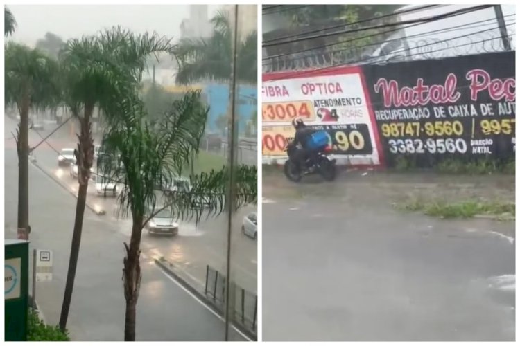 Vídeo: temporal provoca alagamentos e ruas de BH viram rios