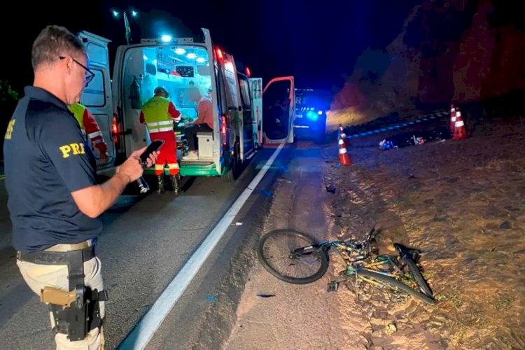 Ciclista morre atropelado por veículo na BR-116