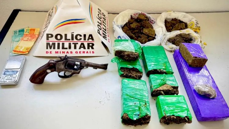 Operação prende dois e apreende armas e quatro tabletes de maconha em Ipatinga