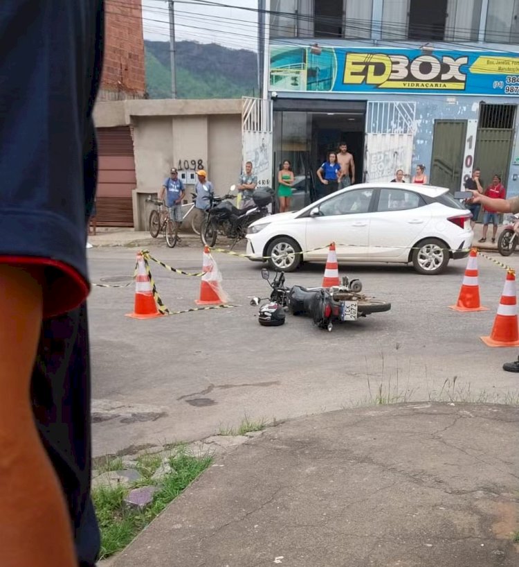 Motociclista morre após ser atropelado por caminhão em Coronel Fabriciano