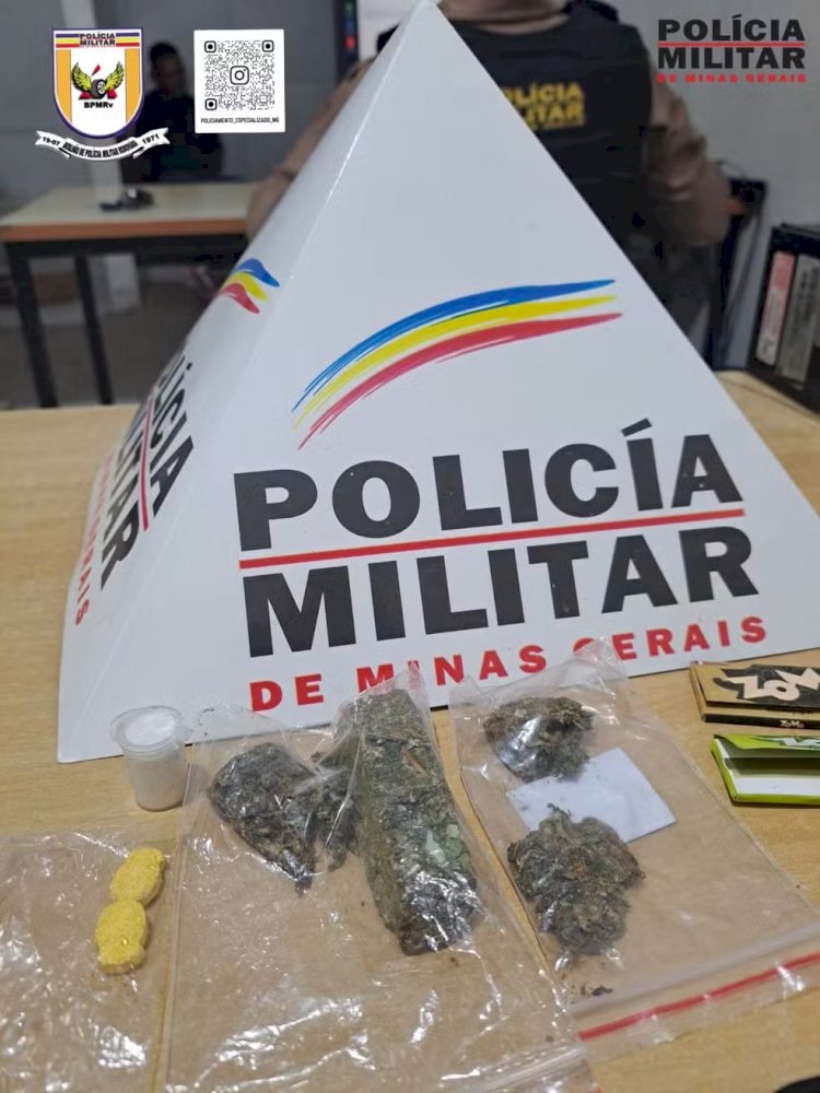 Policiais suspeitam de carro com faróis apagados e apreendem drogas na BR-135