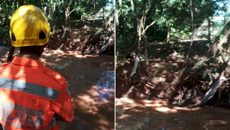 Homem desaparece após ser arrastado por enxurrada durante chuva em cidade de MG