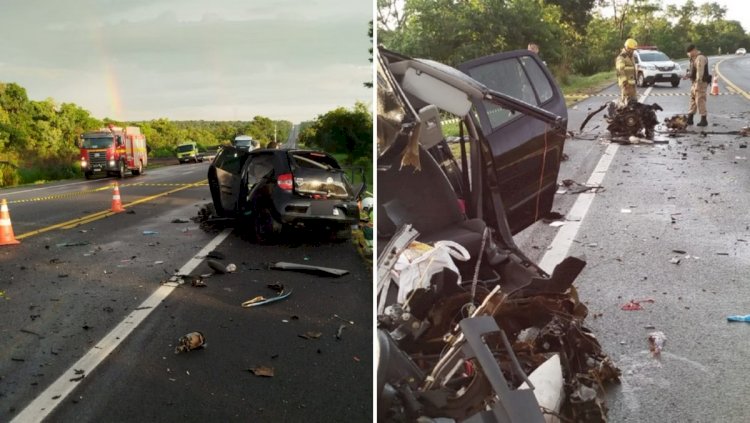 Batida entre ônibus de viagem e carro deixa um morto e três feridos em rodovia de MG